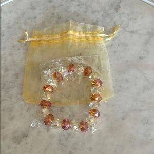 Crystal Beaded Bracelet with dust bag